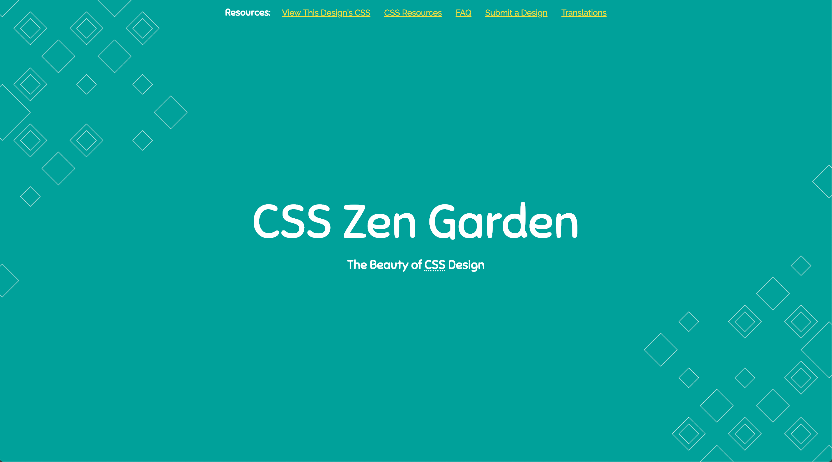 My CSS Zen Garden page design
